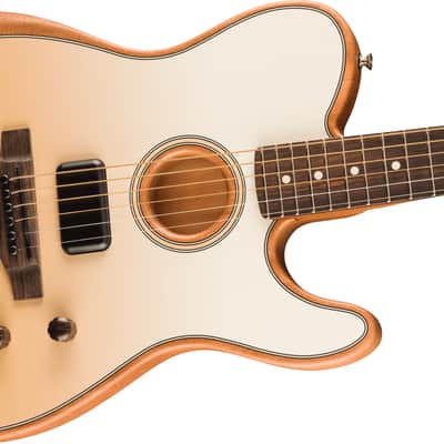 Fender FINNEAS Sig Acoustasonic Player Telecaster with Bag Rosewood FB Cappuccino Fade with Bag image 4