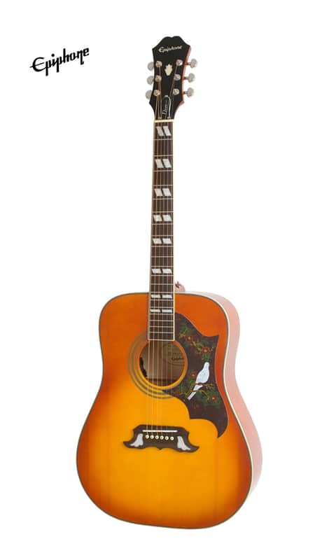 Epiphone Dove Studio Acoustic-Electric Guitar - Violinburst image 1