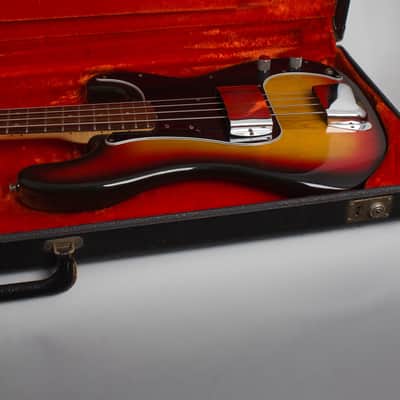 Fender  Precision Bass Solid Body Electric Bass Guitar (1976), ser. #76-51232, original black tolex hard shell case. image 13