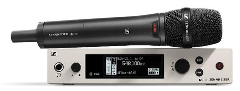 Sennheiser EW300-G4-865-S Wireless Handheld System with e865 Capsule - AW+ Band, 470-558 MHz image 1