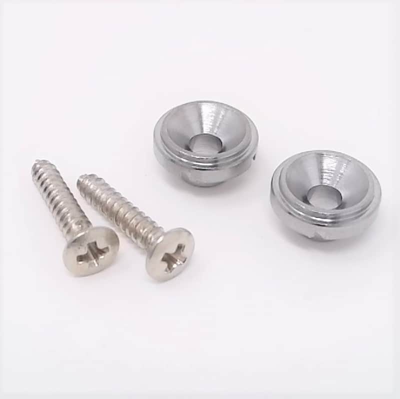 True Custom Shop® Chrome Round Vintage Old Style String Tree Retainer for Fender Tele & Strat image 1