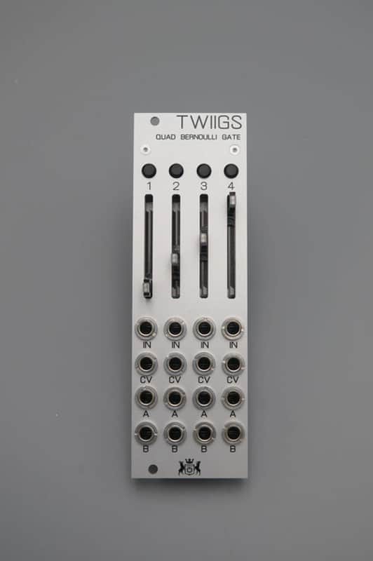 MICHIGAN SYNTH WORKS TWIIGS QUAD BERNOULLI GATE BRANCHES SILVER : BRAND NEW :  [DETROIT MODULAR] image 1