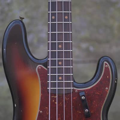 Fender Custom Shop '64 Precision Bass, Relic - Bleached 3-color Sunburst image 5