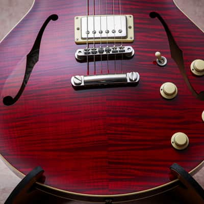 COLLINGS USA I-35 Deluxe Semi Hollow "Merlot + Rosewood" (2004) image 6