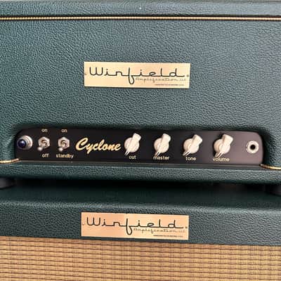 Winfield Cyclone Head + Celestion Blue cab - all tube handmade in USA (hard to find & unplayed) image 4