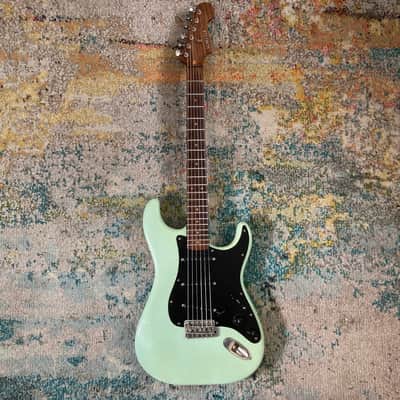 Schecter USA Rosewood neck mint green strat - Dallas-era 80s vintage stratocaster image 1