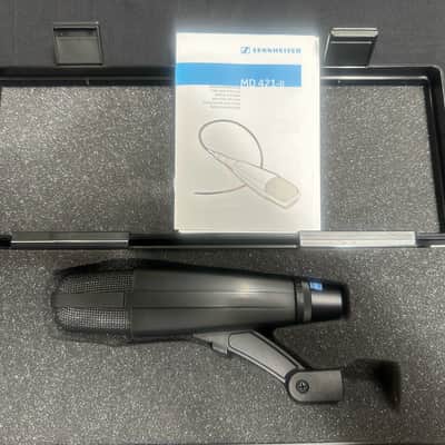 Sennheiser MD 421-U Cardioid Dynamic Microphone 1960s - 1990s - Black image 1