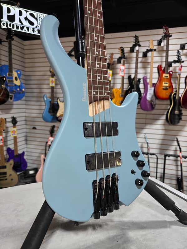 Ibanez Bass Workshop EHB600 Electric Bass Guitar - Purist Blue Matte & PLEK*D #327 image 1