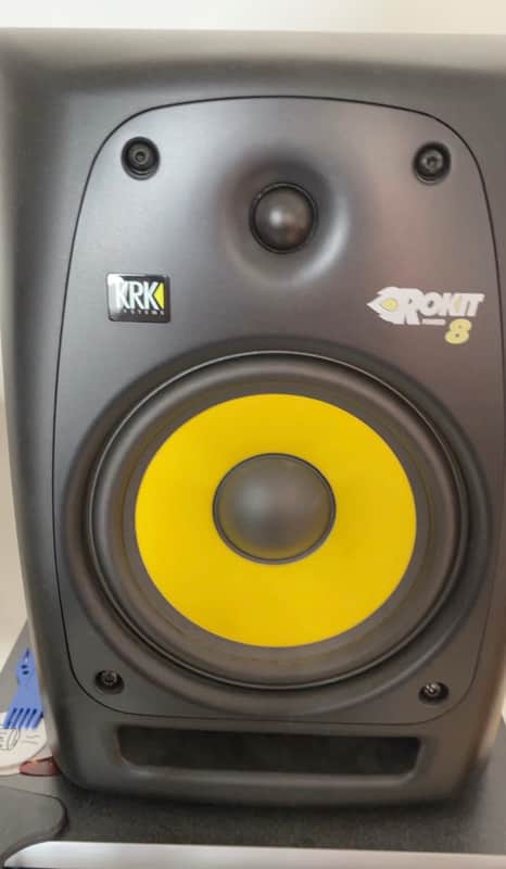 KRK RP-8 Rokit G2 2-Way 8" Active Studio Monitors (Pair) 2009 - 2013 - Yellow image 1