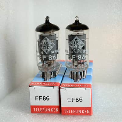 2 x NOS tubes Telefunken RFT EF86 6267 matched pair image 1