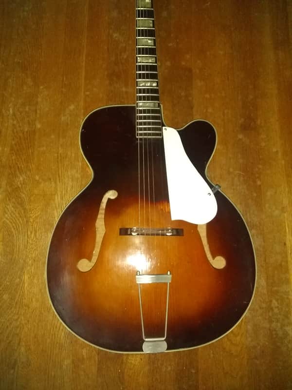 Kay K Archtop Cutaway 1950s 1960s - Sunburst - Very Good