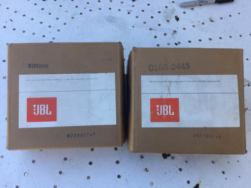 Pair JBL Original NOS Diaphragm D16R2445 image 1
