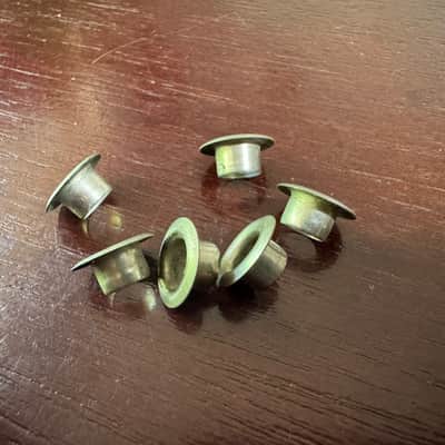 Gibson Vintage 1957 Kluson Nickel Tuner Ferrules Bushings 1956 1958 1959 1960 1961 image 3
