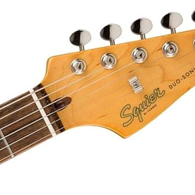 Squier Classic Vibe Duo-Sonic HS Electric Guitar. Laurel Fingerboard, Parchment Pickguard, Lake Placid Blue image 5