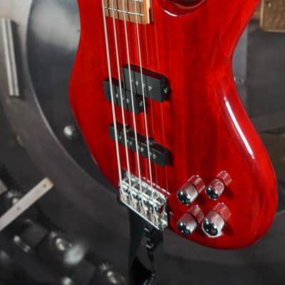 2019 Ibanez GSR200 Gio Soundgear Bass Transparent Red Indonesia image 7