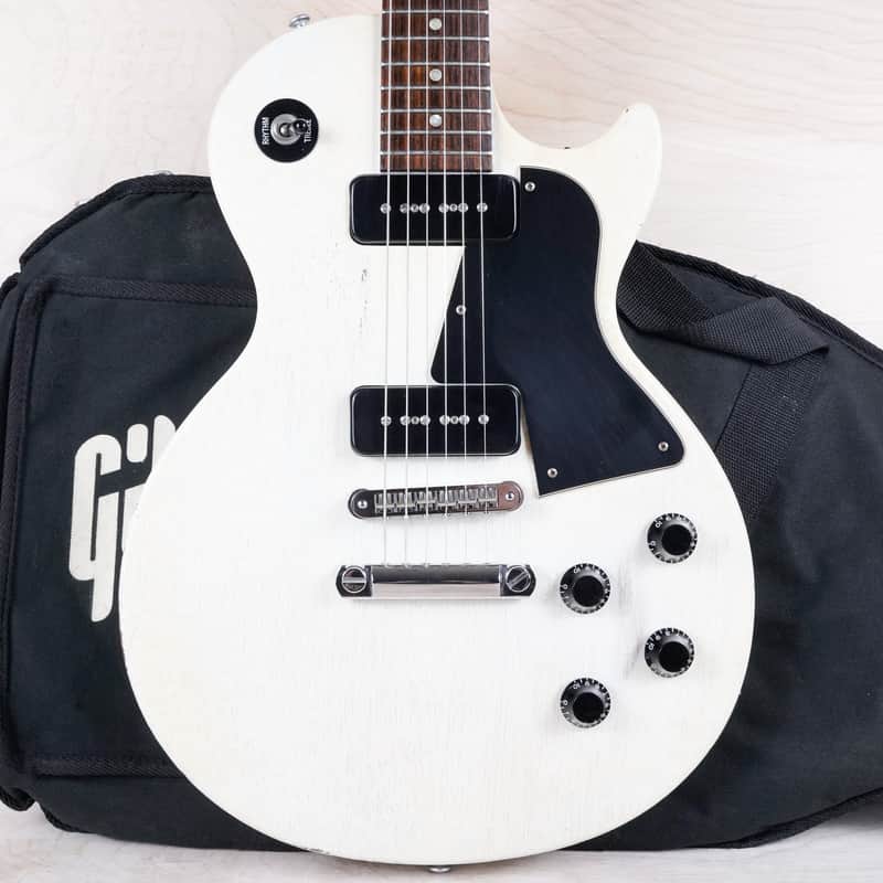 Gibson Les Paul Special 2006 Worn White Faded Finish P90 Pickups Tune-O-Matic Bridge w/ Bag image 1