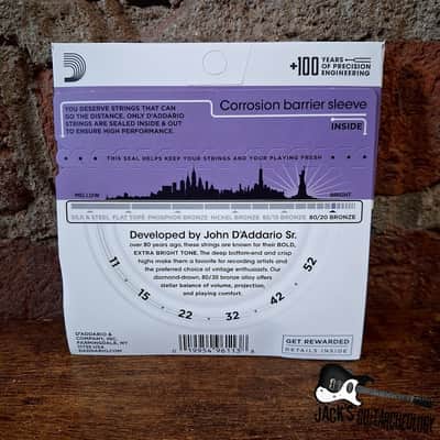 D'Addario 80/20 Bronze | (11-52) Custom Light Gauge Acoustic Guitar Strings image 2