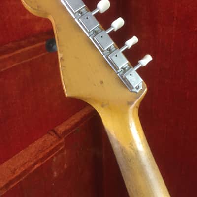 1961 Vintage Pre-CBS Fender USA Musicmaster Dakota Red Nitro True Relic 22.5” Short Scale 3/4 Guitar HSC 6.1 Lb image 5