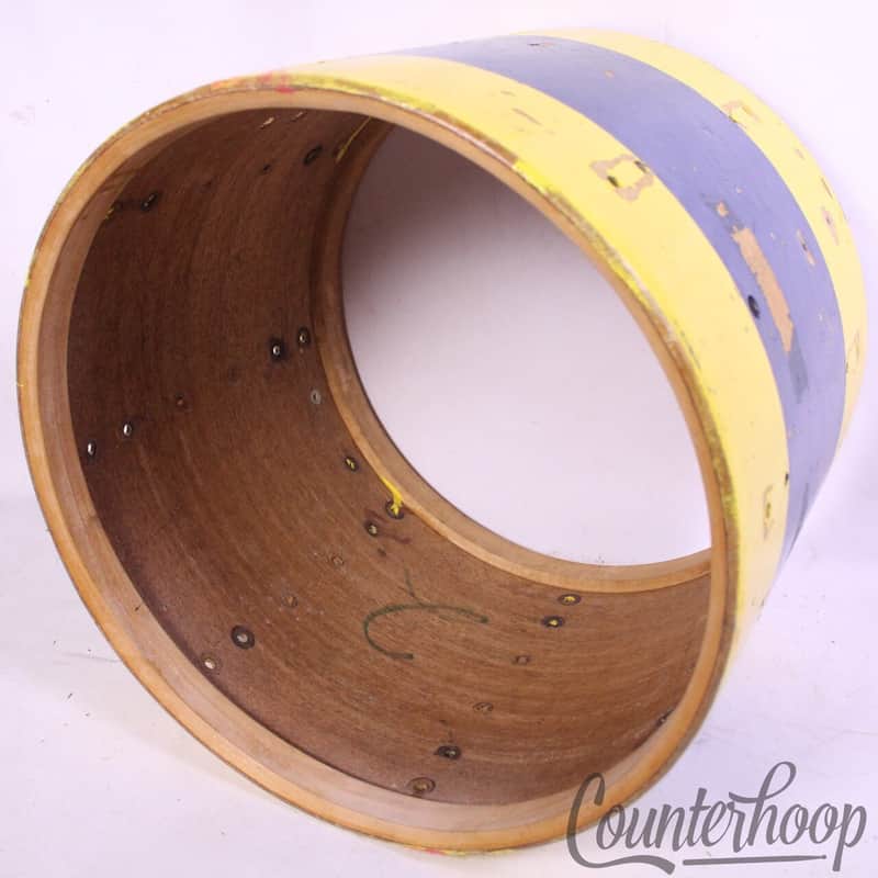 Ludwig 15x12"Floor Tom Drum Shell Vintage 50s 3Ply Mahogany/Maple Marching Snare image 1