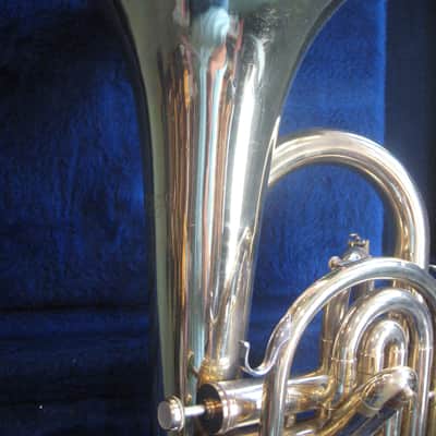 F. E. Olds & Sons Marching Baritone 1977-78 Gold Lacquer image 6