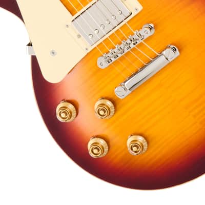 Epiphone 1959 Les Paul Standard Reissue Lefthand Deep Cherry Sunburst - Single Cut Electric Guitar image 4