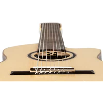 Ortega RCE158RW-8 Performer Series Solid Spruce Top Okoume Neck 4/4 Size Cutaway Nylon 8-String Classical Acoustic-Electric Guitar w/Pro Gig Bag image 14