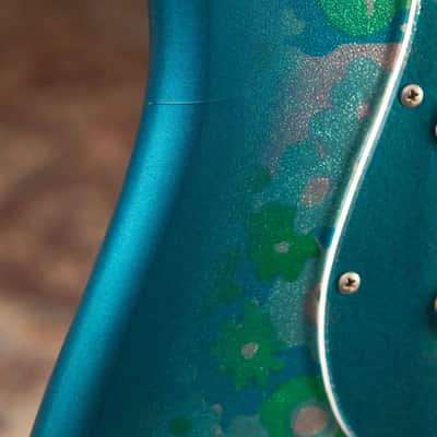 Mid-1980's Fender Stratocaster ST-72 Electric Guitar - Blue Flower with Hardshell Case - Used image 10