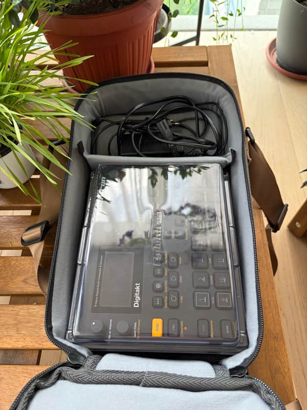 Elektron Digitakt with branded dustcover and branded soft case/bag image 1