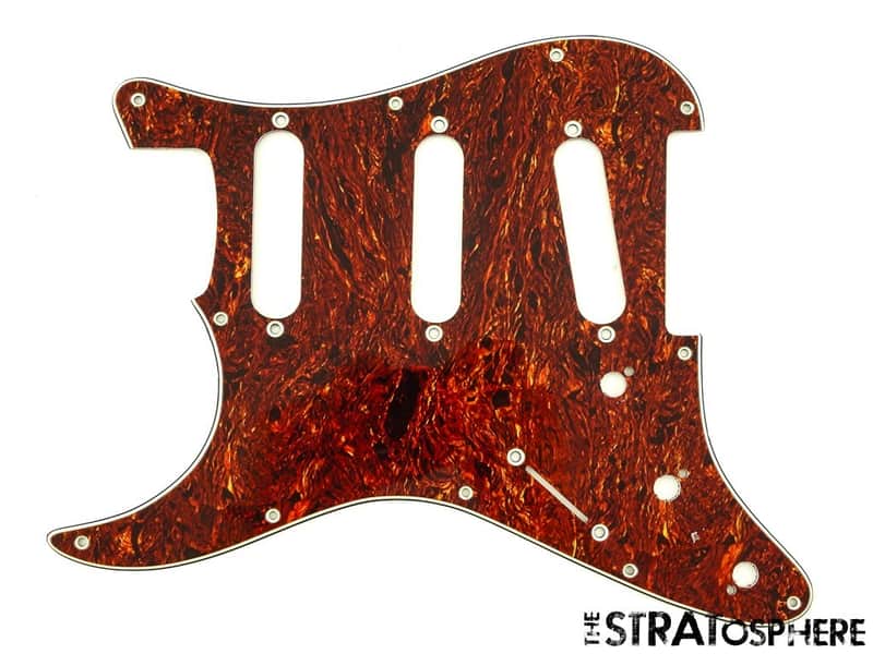 USED LEFTY Strat Strat Stratocaster Red Tortoise PICKGUARD 4 Ply image 1