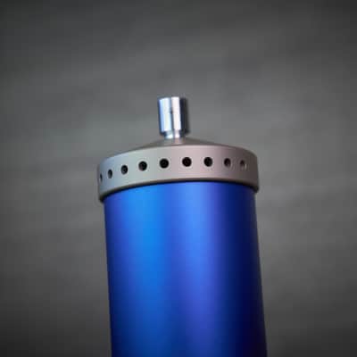 Rare Vintage Early Blue Bottle Tube Condenser Microphone Set image 9