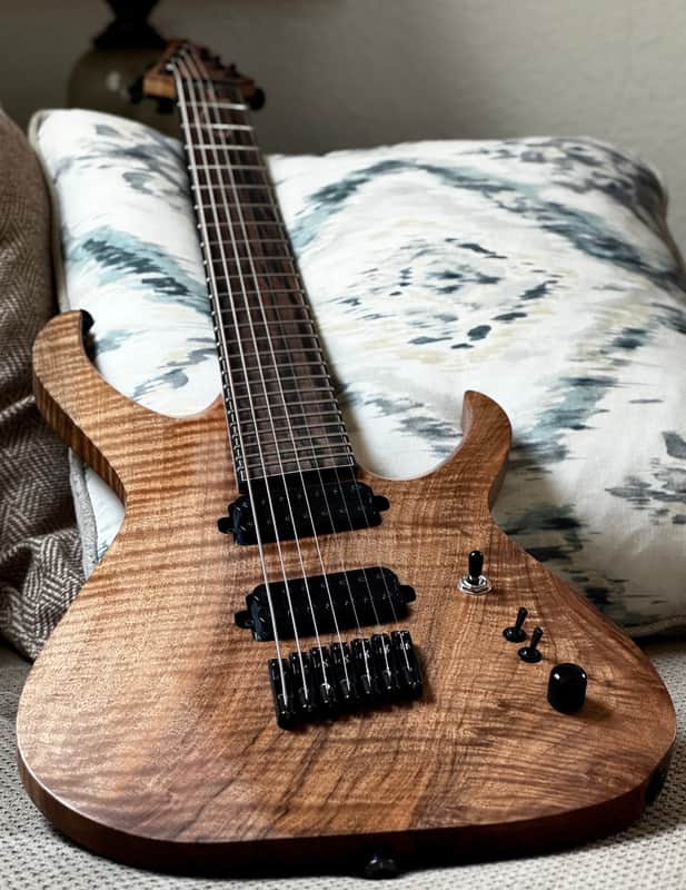 Carillion Polaris 7 Fan Fret - One Piece Old Stock Figured Walnut image 1