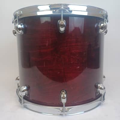 Premier 12x14"Rosewood XPK Tom Drum Vintage 90s Made In England 7Ply Birch Shell image 4