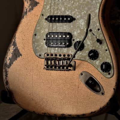 American Fender Stratocaster Custom 2012 Faded Tangerine Sparkle image 21