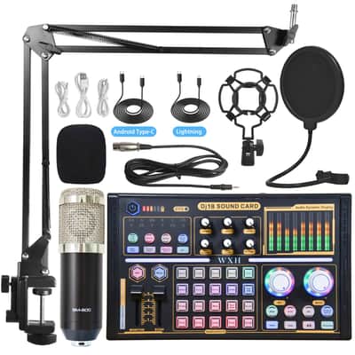 Bm800 Microphone Sound Card Full Set Of Mobile Phone Computer Microphone Special Equipment Suit image 7