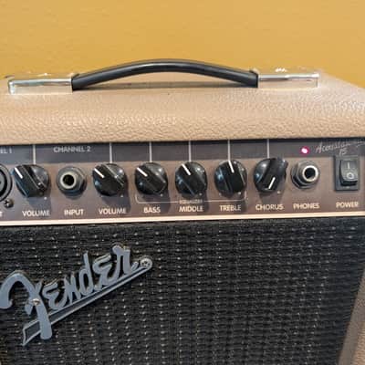 Fender Acoustasonic 15 2-Channel 15-Watt 1x6" Acoustic Guitar Amp Brown image 2