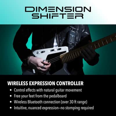 Casio Dimension Shifter - Dimension Shifter Strap-Based Expression Controller – Wireless Guitar Strap Effect Controller with Bluetooth, Expression & Footswitch Modes image 4