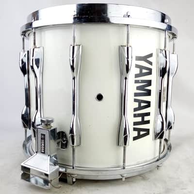 Yamaha 12x14"MS8014 Field Corps Marching Snare Drum White Japan Die-Cast Rim 80s image 9
