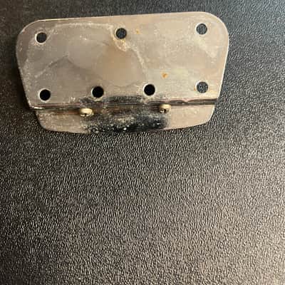 1977 Fender Vintage Musicmaster bridge & screws - chrome image 2
