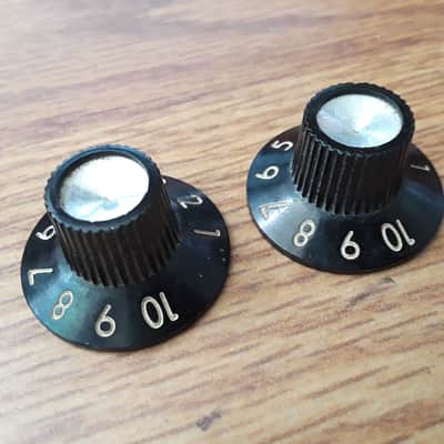 1978 1979 Fender Amp Amplifier Knobs Set of 2 Deluxe Reverb Princeton Vibro Champ image 3