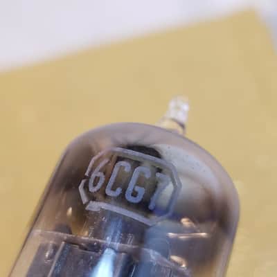 RCA Matched Pair (2) 6CG7 tNOS AT1000 TESTED Vacuum Tubes T1 blackplate dual triode 1954-1959 image 17