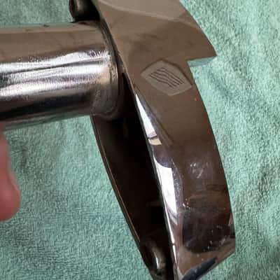 Rogers Tom Drum Mount or Spur bracket - Big R Memriloc XP8 - 1” Lot #101 70s - Chrome image 8