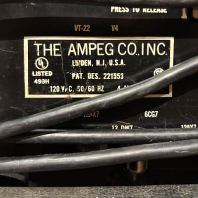 Ampeg V-4 100-Watt Guitar Head with Reverb 1974 - Black image 8