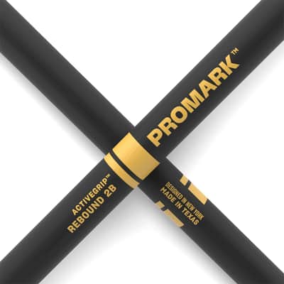 ProMark Hickory 2B Rebound Activegrip with Acorn Tip in Black image 5