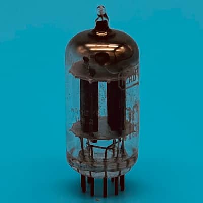 1960s RCA 12AU7A ECC82 Vintage Long Gray Plate D Getter Preamp Tube! T307 image 5