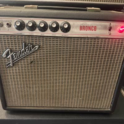 Fender Bronco Amp, .5w, 1970's, Silverface 8" spkr, nice~! image 1
