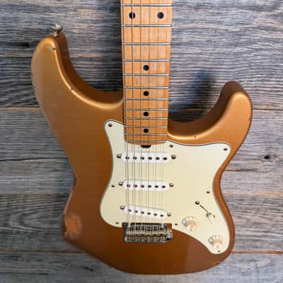 Friedman Vintage S Aged Guitar - Gold Metallic (Medium Aging) image 2
