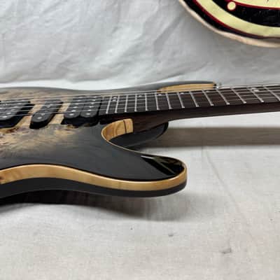 Ibanez Premium Line S Series saber S1070PBZ S1070 pbz 1070 Guitar with Gig Bag 2023 - Charcoal Black Burst image 16
