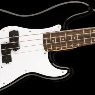 Fender Squier Mini Precision Bass Black Short-Scale Electric Bass Guitar image 4