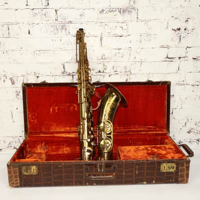 Vintage 1940s Buffet Crampon SA 18-20 Tenor Saxophone w/ OHSC image 1