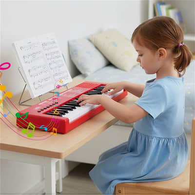 Ozici 37 Keys Kids Electronic Keyboard with Microphone, 8 Tones & 8 Rhythms Piano Toy image 10